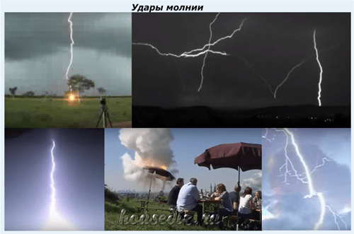 Удары молнии