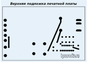 Верхняя подложка печатной платы