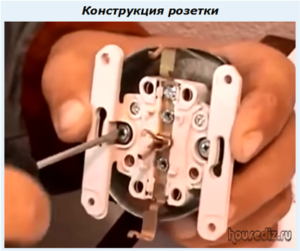 Конструкция розетки Конструкция розетки