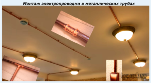 Монтаж электропроводки в металлических трубах Монтаж электропроводки в металлических трубах