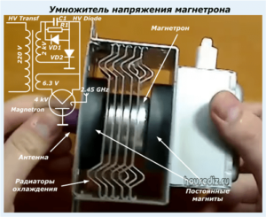 Умножитель напряжения магнетрона