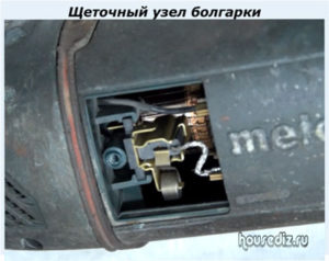 Щеточный узел болгарки