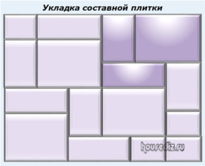 Укладка составной плитки Укладка составной плитки