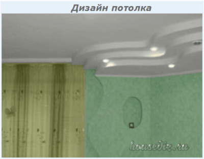 Дизайн потолок