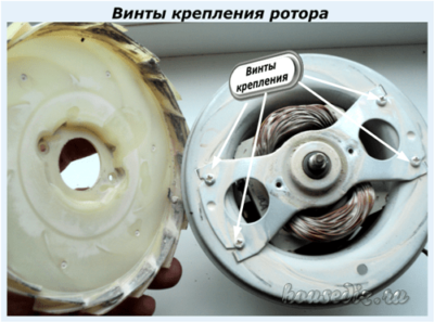 Винты крепления ротора Винты крепления ротора