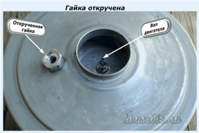 Гайка откручена Гайка откручена