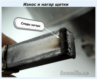 Износ и нагар щетки Износ и нагар щетки