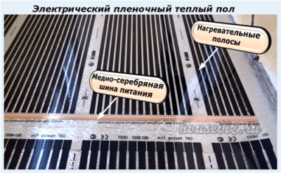 Электрический пленочный теплый пол
