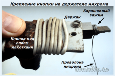 Крепление кнопки