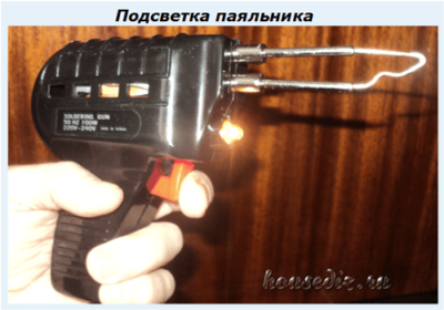 Подсветка паяльника Подсветка паяльника