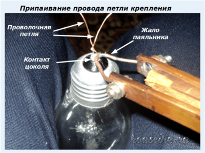 Припаивание провода Припаивание провода