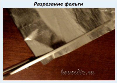 Разрезание фольги Разрезание фольги