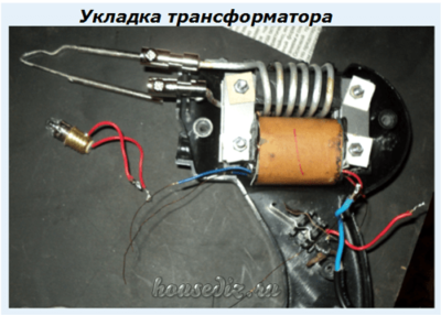 Укладка трансформатора
