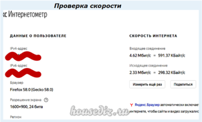 Проверка скорости