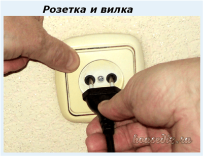 Розетка и вилка в быту Розетка и вилка