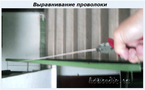Вытягивание проволоки Выравнивание проволоки