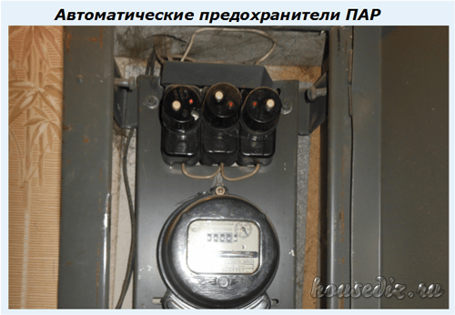 Предохранители ПАР Автоматические предохранители ПАР