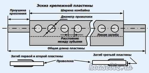 Эскиз крепежной пластины Эскиз крепежной пластины