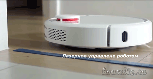 Лазерное управление роботом пылесосом Лазерное управление роботом