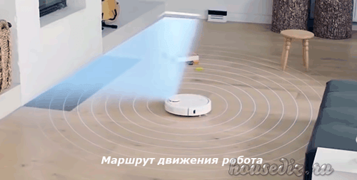 Маршрут движения робота пылесоса Маршрут движения робота
