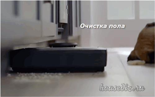 Очистка пола роботом Очистка пола