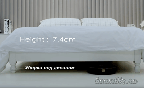 Уборка роботом под диваном Уборка под диваном