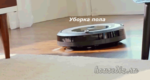 Уборка пола роботом Уборка пола