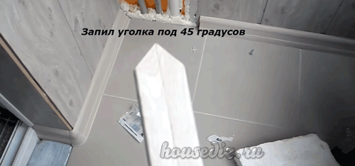 Запил уголка под 45 градусов