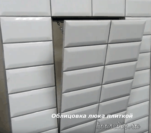 Облицовка люка плиткой