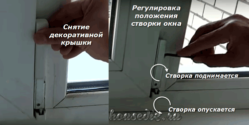 Регулировка створки окна Регулировка створки окна