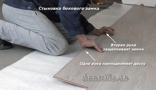Стыковка бокового замка Стыковка бокового замка