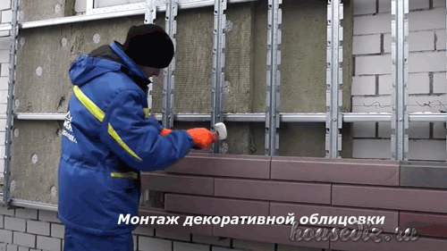 Монтаж облицовки Монтаж облицовки